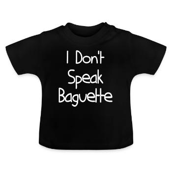 BAGUETTE CHEMISE - T-shirt bio col rond Bébé - noir - Devant