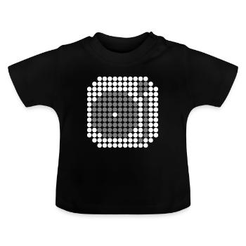 MIXER DJ DOTÉ (w) - T-shirt bio col rond Bébé - noir - Devant