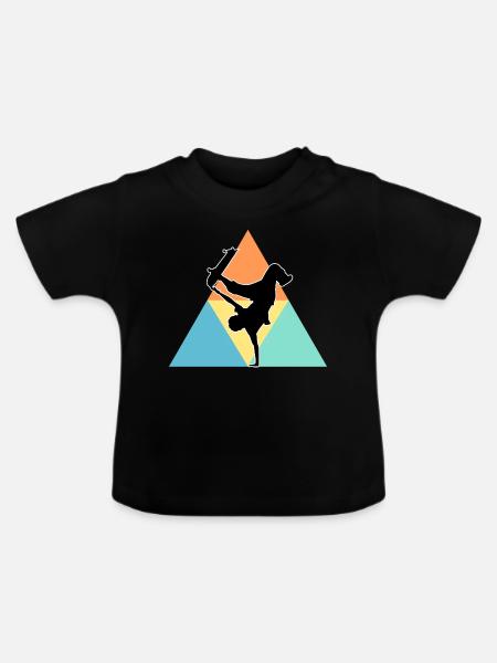 Skateboarding - Baby Bio-T-Shirt mit Rundhals - Schwarz