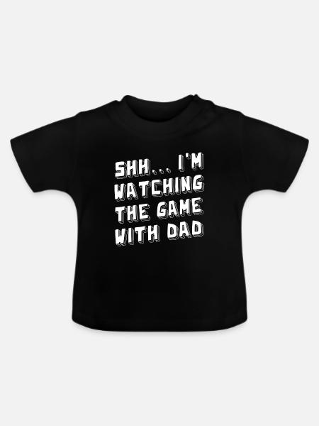 Lustiger Baby-Strampler Babykleidung Geschenk - Ekologisk T-shirt med rund hals baby - svart