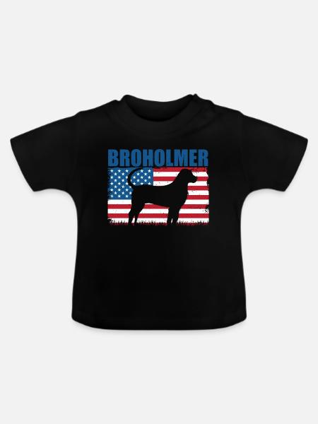 Broholmer - Baby Bio-T-Shirt mit Rundhals - Schwarz