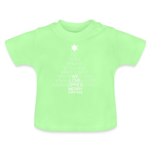 Oppes Weihnachtsbaum - Baby Bio-T-Shirt mit Rundhals
