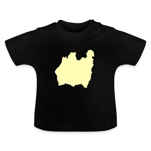 Småland gul - Ekologisk T-shirt med rund hals baby