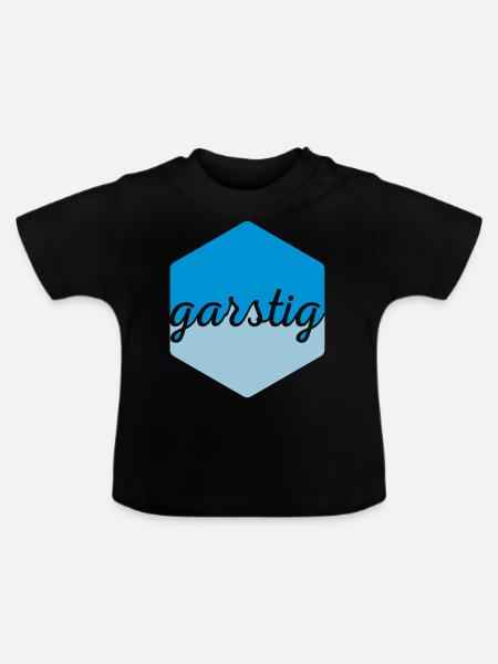garstig logo mies böse - Baby Bio-T-Shirt mit Rundhals - Schwarz