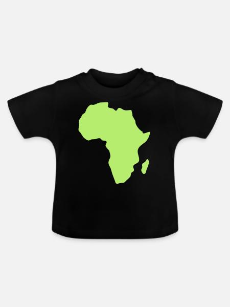 Africa - Baby Bio-T-Shirt mit Rundhals - Schwarz