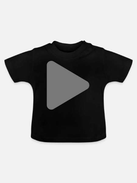 Play - Baby Bio-T-Shirt mit Rundhals - Schwarz