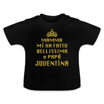 the beautiful mother and father of - Baby Organic T-Shirt with Round Neck - black - Front