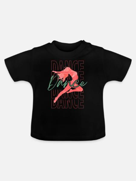Klassischer Tanz - Baby Bio-T-Shirt mit Rundhals - Schwarz