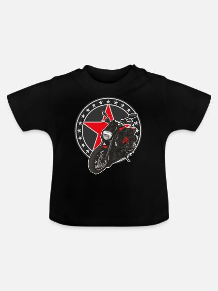 Superbike // Illustration - Baby Bio-T-Shirt mit Rundhals - Schwarz