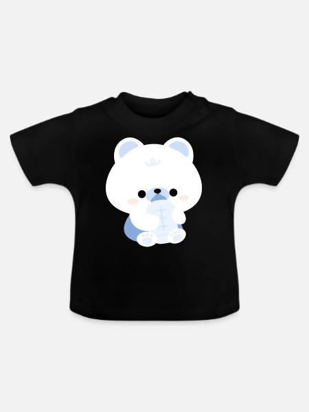 Eisbär Kleinkind - Baby Bio-T-Shirt mit Rundhals - Schwarz