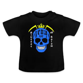Iéna - T-shirt bio col rond Bébé - noir - Devant