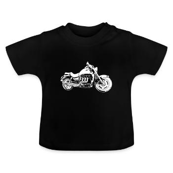 Motorcycle Rocket 3 Roadster Bike - Baby Organic T-Shirt with Round Neck - black - Front