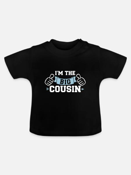 Cousin - Baby Bio-T-Shirt mit Rundhals - Schwarz