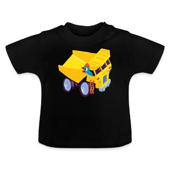 BirdoBagger - Baby Bio-T-Shirt mit Rundhals - Schwarz - Vorne
