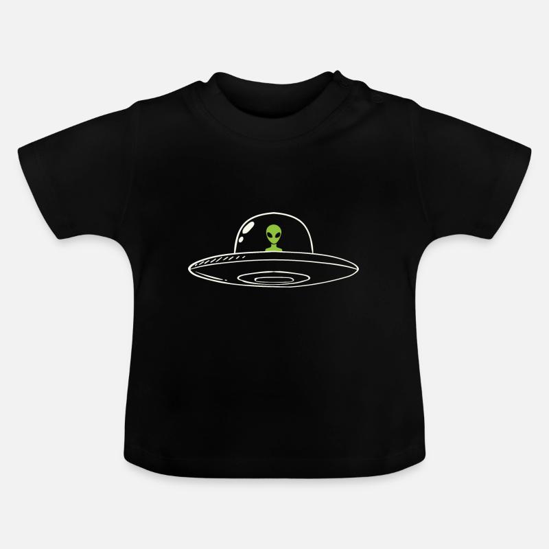 étranger - T-shirt bio col rond Bébé - noir