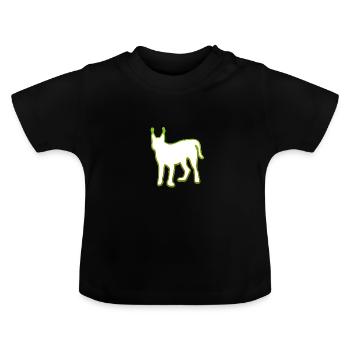 lynx - T-shirt bio col rond Bébé - noir - Devant