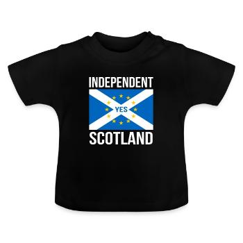 ECOSSE INDÉPENDANTE INDÉPENDANTE DE L'ÉCOSSE - UE - T-shirt bio col rond Bébé - noir - Devant