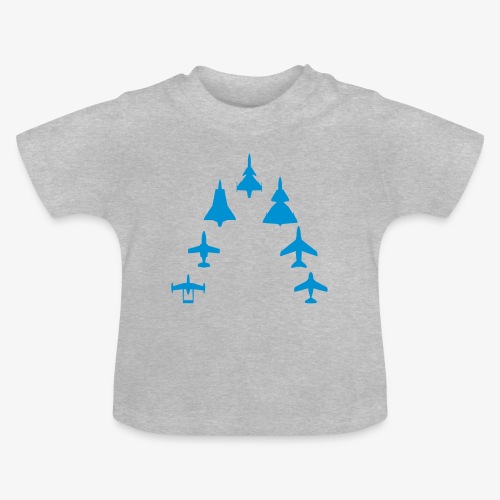 Swedish Air Force - Jet Fighter Generations - Ekologisk T-shirt med rund hals baby