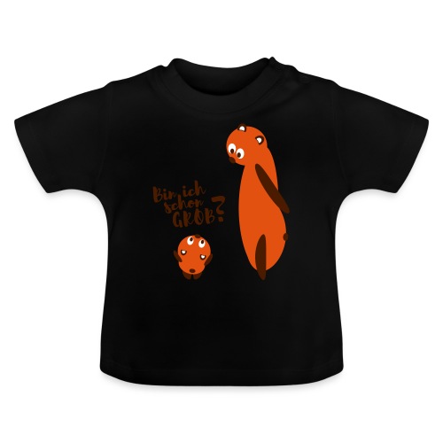 Bin ich schon groß? - Baby Bio-T-Shirt mit Rundhals