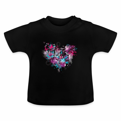 Love with Heart - Baby Organic T-Shirt with Round Neck