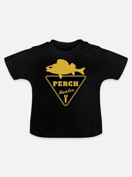 Perch Hunter Batch 2 - Baby Bio-T-Shirt mit Rundhals - Schwarz