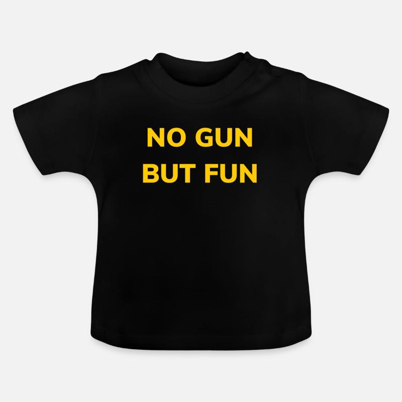 Cadeau pacifiste - T-shirt bio col rond Bébé - noir