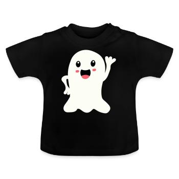 Fantôme 2 - T-shirt bio col rond Bébé - noir - Devant
