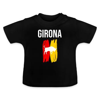 Girona Souvenir - Baby Organic T-Shirt with Round Neck - black - Front