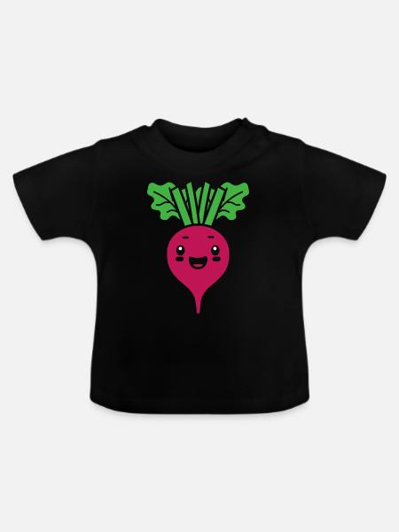 Rübe - Baby Bio-T-Shirt mit Rundhals - Schwarz