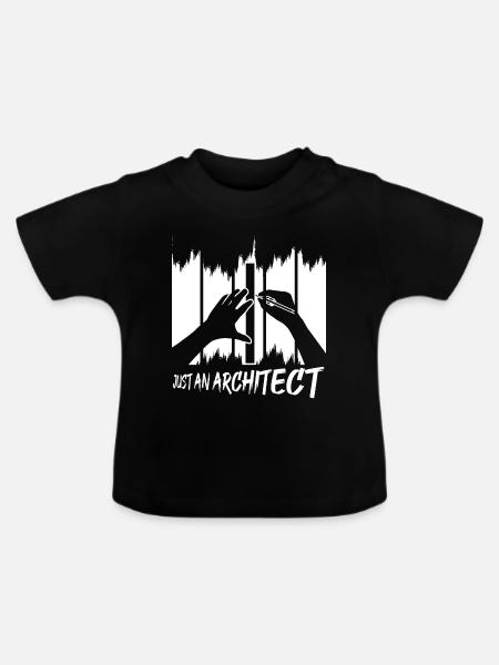 Nur ein Architekt - Baby Bio-T-Shirt mit Rundhals - Schwarz
