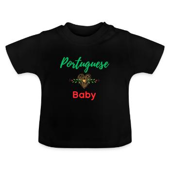 Portuguese Baby - T-shirt bio col rond Bébé - noir - Devant
