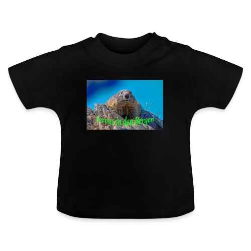 Servus in den Bergen - Baby Bio-T-Shirt mit Rundhals