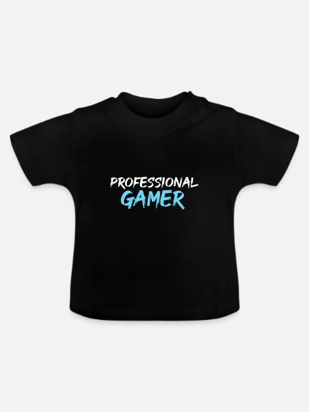 Professional Gamer - Baby Bio-T-Shirt mit Rundhals - Schwarz