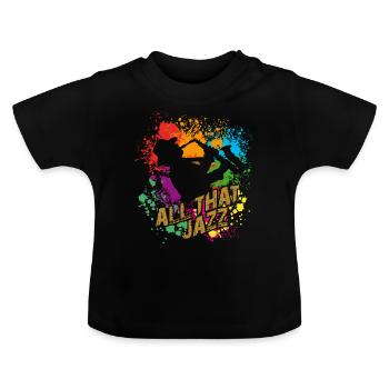 All That Jazz - Saxophone - T-shirt bio col rond Bébé - noir - Devant