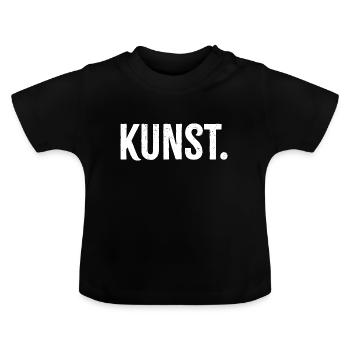 Kunst - Baby Bio-T-Shirt mit Rundhals - Schwarz - Vorne