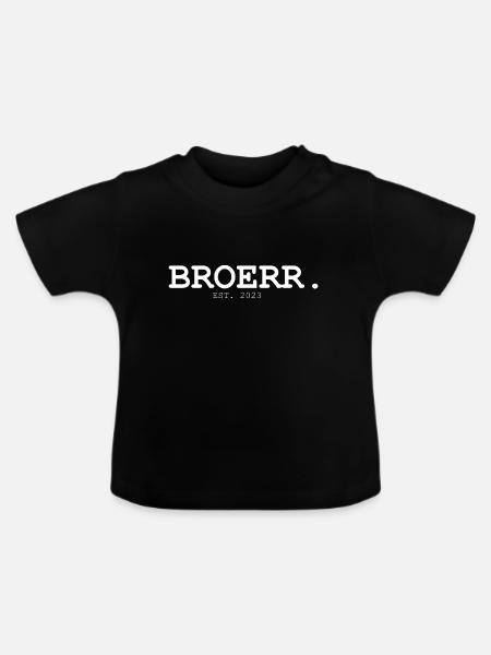 Unterkünfte in Broerr - Baby Bio-T-Shirt mit Rundhals - Schwarz