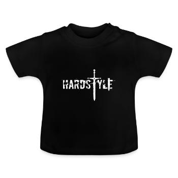 Hardstyle - T-shirt bio col rond Bébé - noir - Devant