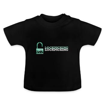 Lockpicking Lockpicking lockpicking - T-shirt bio col rond Bébé - noir - Devant
