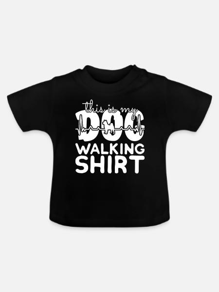 Hund Haustier - Baby Bio-T-Shirt mit Rundhals - Schwarz