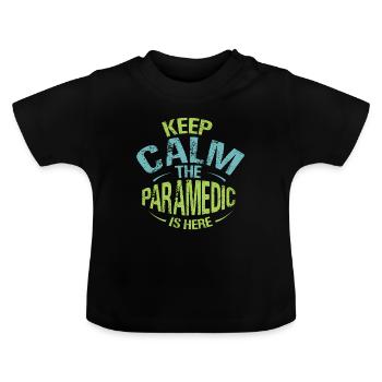 Ambulanciers - T-shirt bio col rond Bébé - noir - Devant