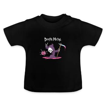 Death Metal - Baby Bio-T-Shirt mit Rundhals - Schwarz - Vorne