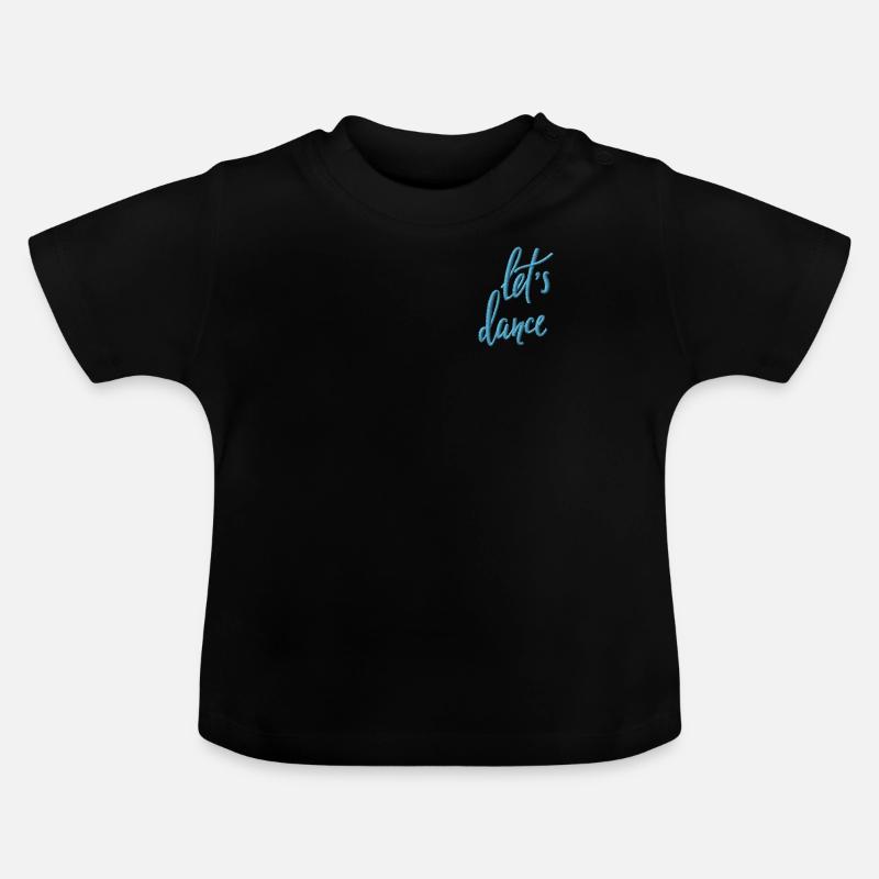 Dansons - T-shirt bio col rond Bébé - noir