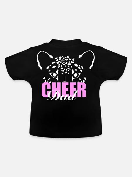 Cheer Dad - Baby Bio-T-Shirt mit Rundhals - Schwarz