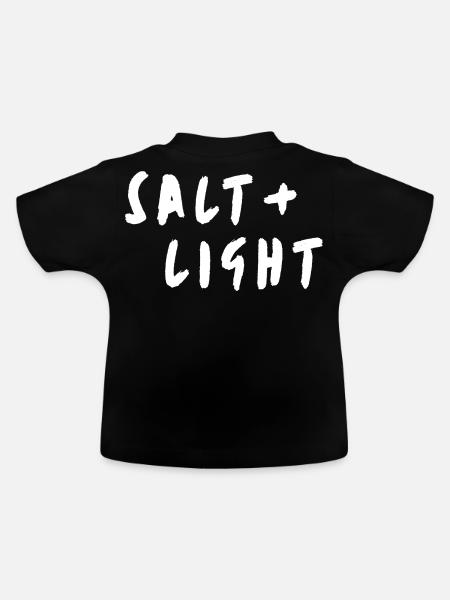 Salt + light - Baby Bio-T-Shirt mit Rundhals - Schwarz