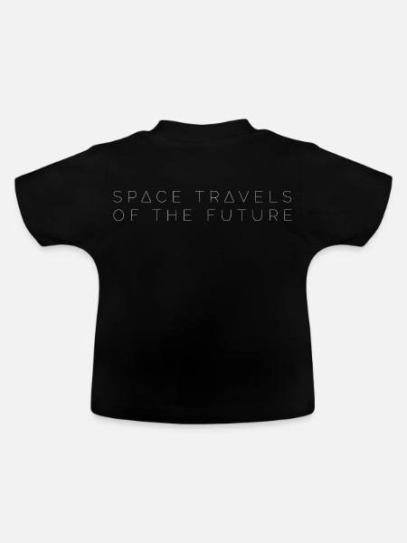 Raumfahrten der Zukunft | Aurora KI - Baby Bio-T-Shirt mit Rundhals - Schwarz