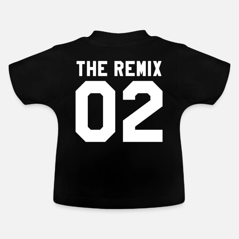 Le Remix 02 - T-shirt bio col rond Bébé - noir