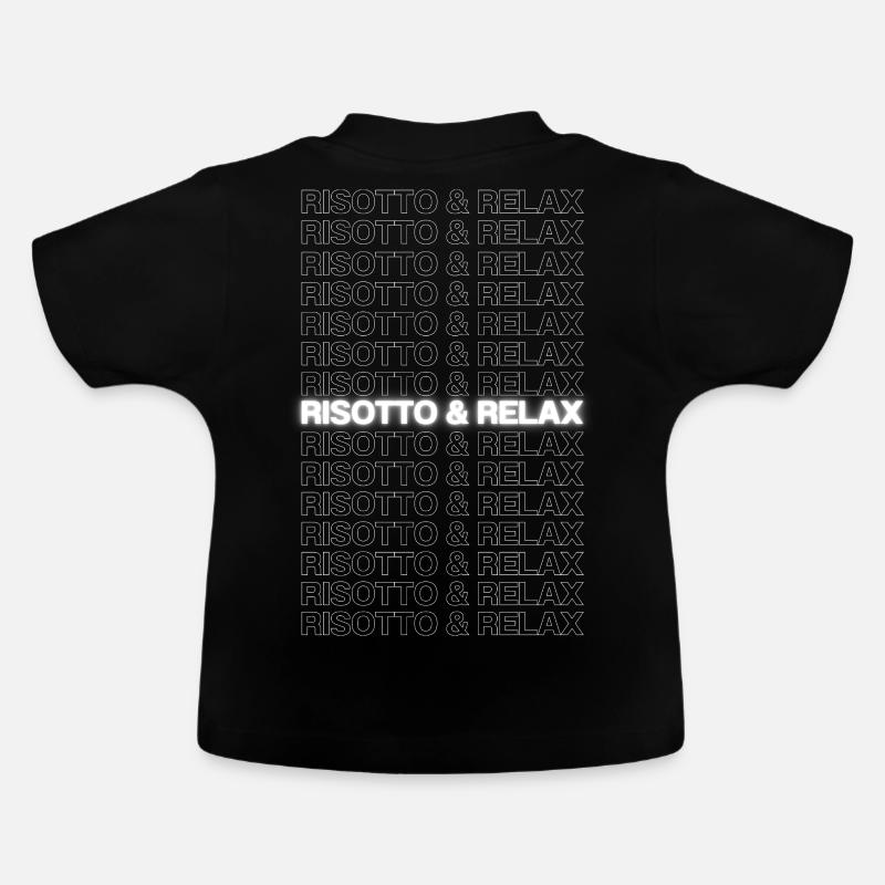 Risotto & Relax - T-shirt bio col rond Bébé - noir