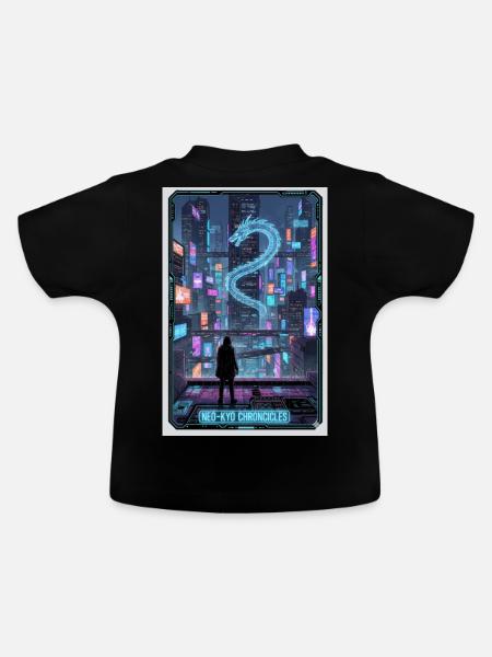 Neo-Drachen-Chroniken - Baby Bio-T-Shirt mit Rundhals - Schwarz