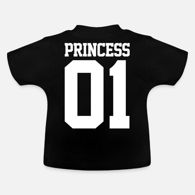 Princess 01 - T-shirt bio col rond Bébé - noir