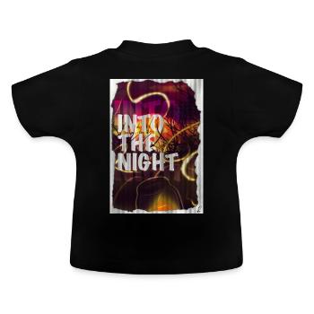 Into the night - Baby Bio-T-Shirt mit Rundhals - Schwarz - Hinten